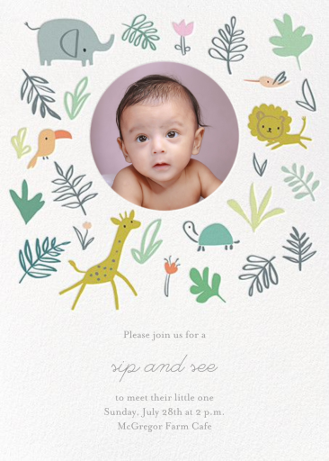 Jungle Love Photo - Sip and See Invitation by Little Cube