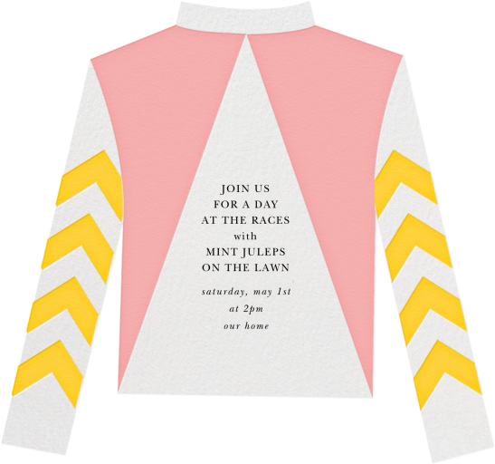 Racing Silk Chevron - Sports Invitation by Paperless Post