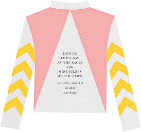 Racing Silk Chevron by Paperless Post