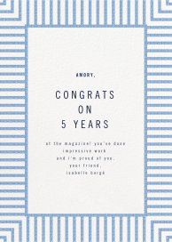 Seersucker Stripe - Business Greeting Card by kate spade new york