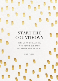 Flickering Lights - New Year's Eve Invitation by Kelly Wearstler