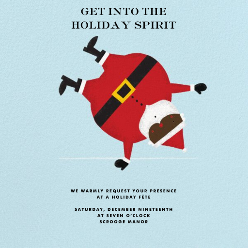Cartwheelin’ Clause - Christmas Party Invitation by Paperless Post