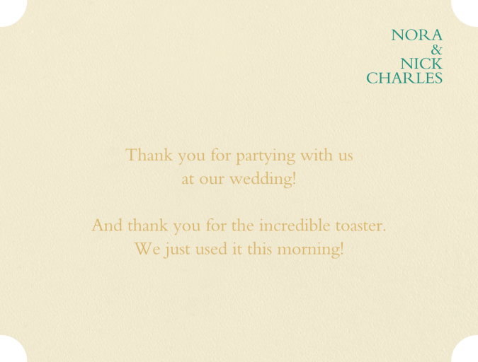 Orient Express (Thank You) by Crane & Co.