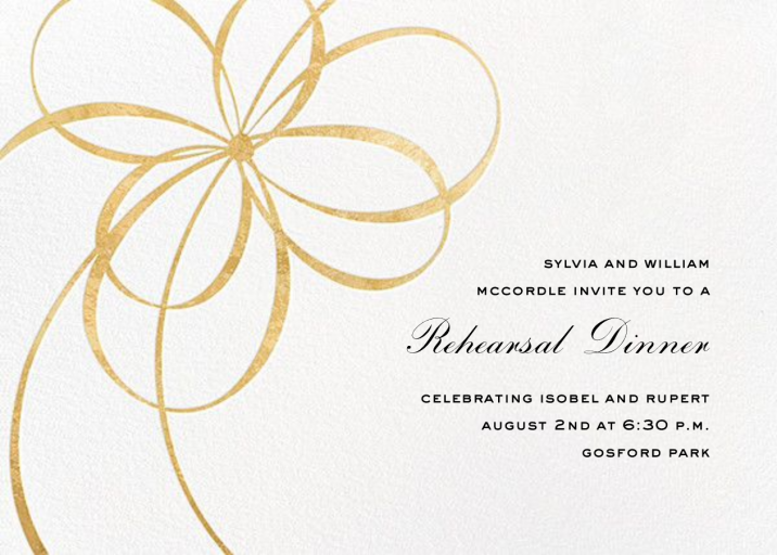 Belle Boulevard - Rehearsal Dinner Invitation by kate spade new york