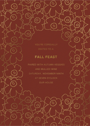 Meadow Border - Dinner Party Invitation by Marimekko