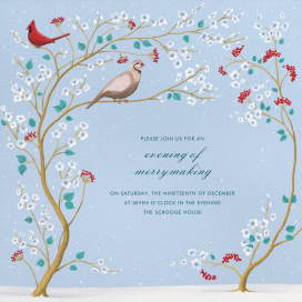 Winter Chinoiserie by Paperless Post