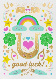 Good Luck Charms - Greeting Card by Hello!Lucky