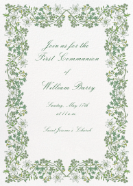 Chalet Chintz (Holly Hollon) - First Communion Invitation by Dogwood Hill
