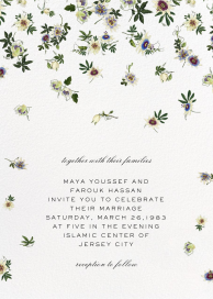 Passiflora Caerulea - Wedding Invitation by Oscar de la Renta