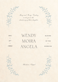 As Above - Baptism & Christening Invitation by Paperless Post