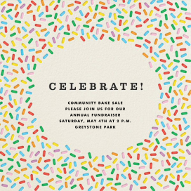 Sprinkles - Get-Together Invitation by The Indigo Bunting