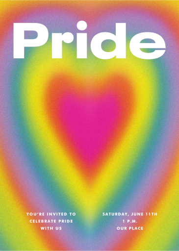 Warm Heart - Pride Invitation by Paperless Post