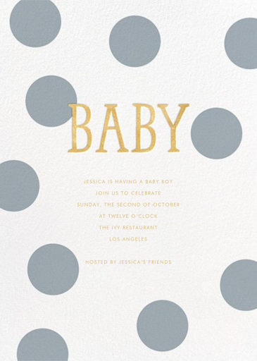 Bubble Baby - Baby Shower Invitation by Sugar Paper
