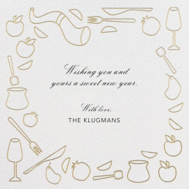 Nosh Hashana - Greeting Card by Paperless Post