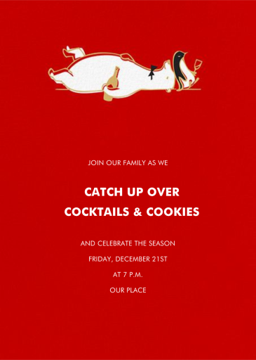 Liquored Up In Lapland - Holiday Party Invitation by Paperless Post