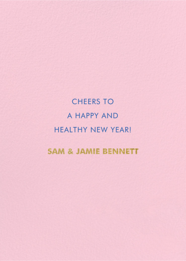 Peaceful Planet - New Year's Card by Carolyn Suzuki Studio - Back