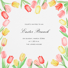 Tulip Bed by Paperless Post