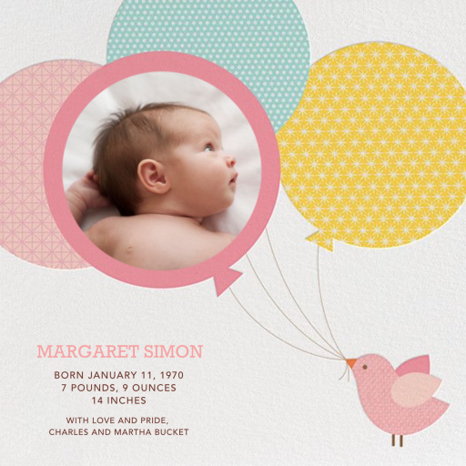 Bird Balloon by Petit Collage