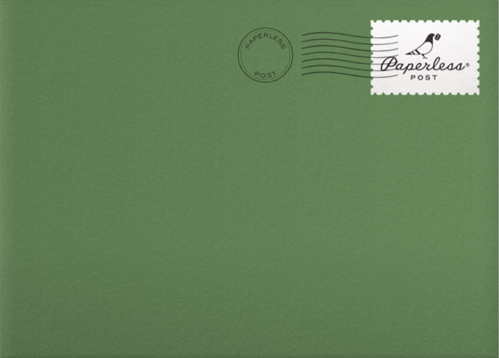 Santa and His Elves - Paperless Post Envelope