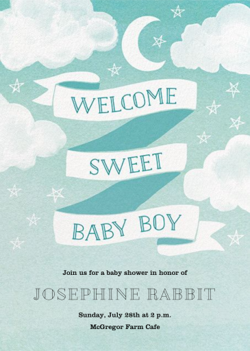 Sweet Baby Boy - Baby Shower Invitation by Paper Source