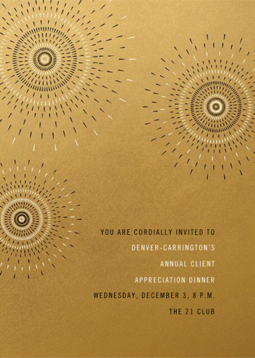 Firework - Corporate Reception Invitation by Paperless Post