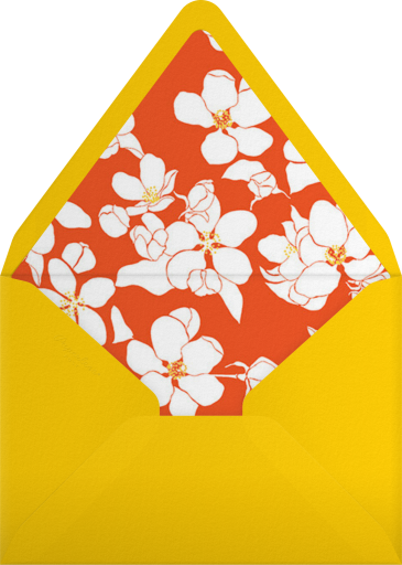 Golden Magnolias - Carolina Herrera Envelope