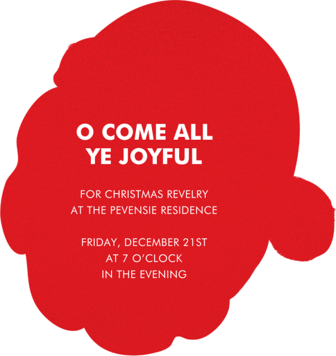 Santa's Satisfied Invitation by Meri Meri - Back