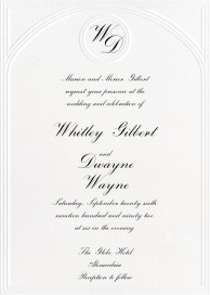 Arch Emboss by Paperless Post