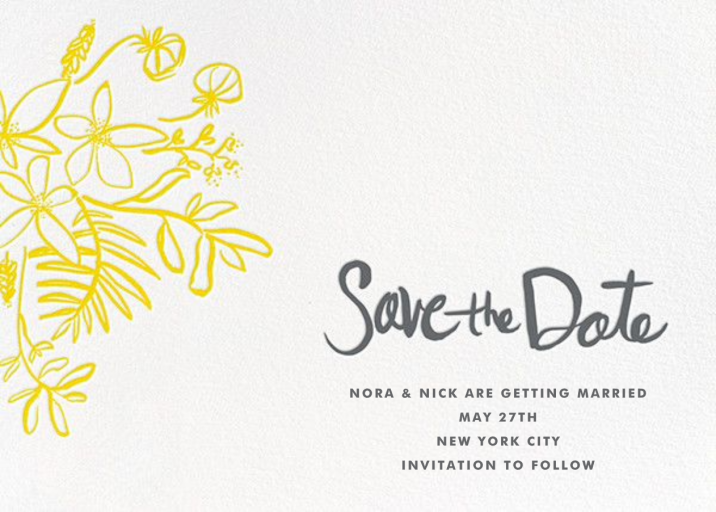 Floral Arrangement - Save the Date by Linda and Harriett