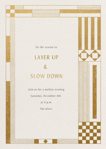 Deco Asymmetry by Paperless Post