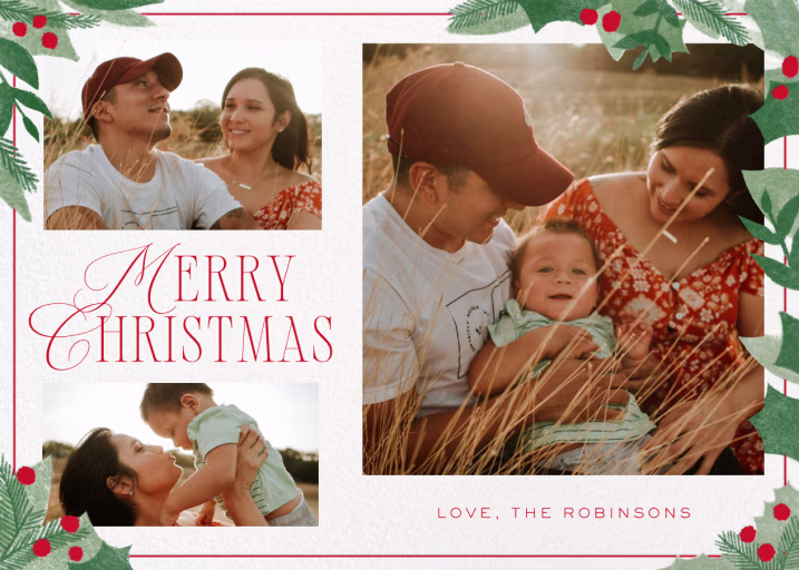 Holly Photos - Christmas Card by Paperless Post
