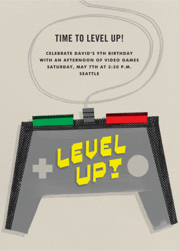 Level Up by Paperless Post