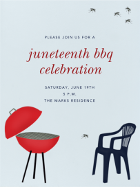 BBQ and Mosquito - Juneteenth Invitation by Paperless Post