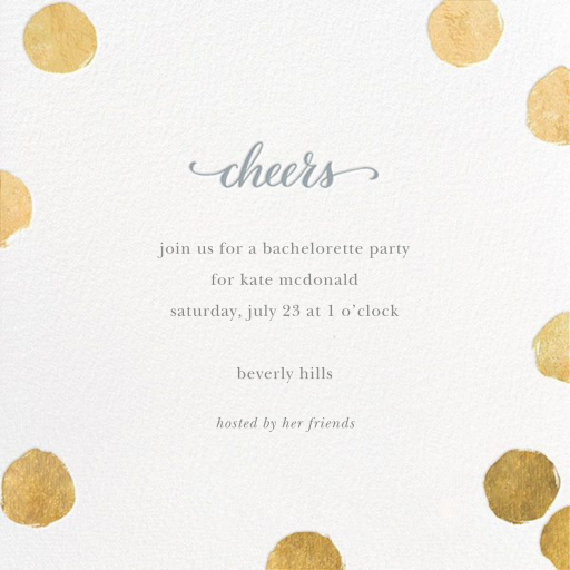 Big Dot Bridal - Bachelorette Party Invitation by Sugar Paper
