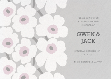 Unikko (Horizontal) - Bridal Shower Invitation by Marimekko