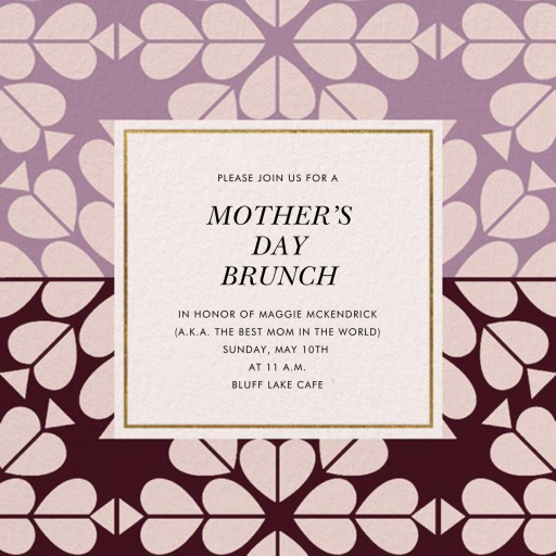 Heart's Desire - Mother's Day Invitation by kate spade new york