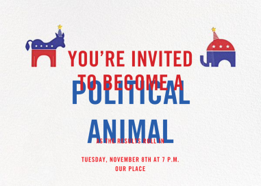 Political Animals - Election Invitation by Paperless Post