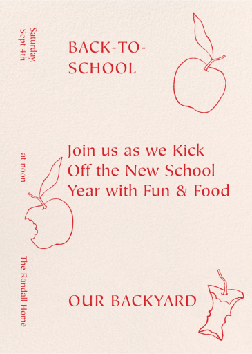 Apple Core - Get-Together Invitation by Paperless Post