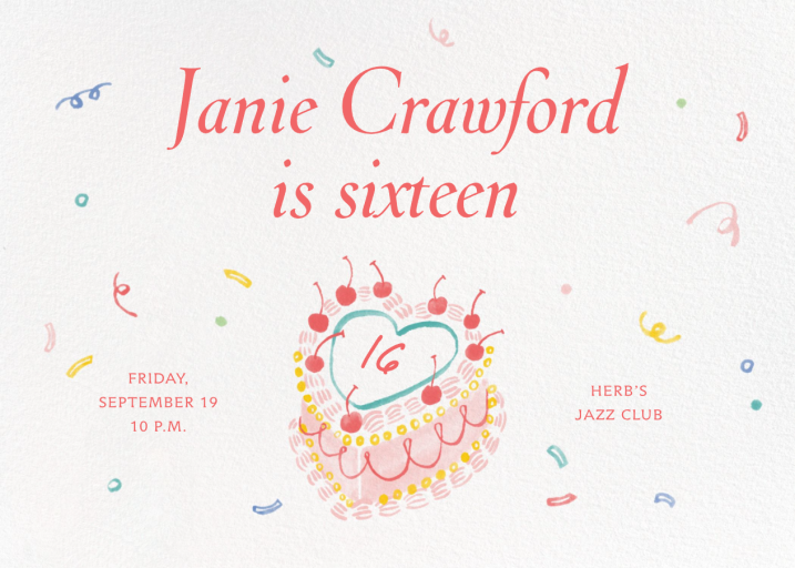 Cherries on Top - Sweet 16 Invitation by Paperless Post