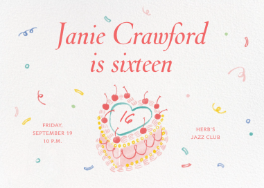 Cherries on Top - Sweet 16 Invitation by Paperless Post