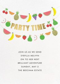 Fruit Bunting - Celebration Invitation by Meri Meri