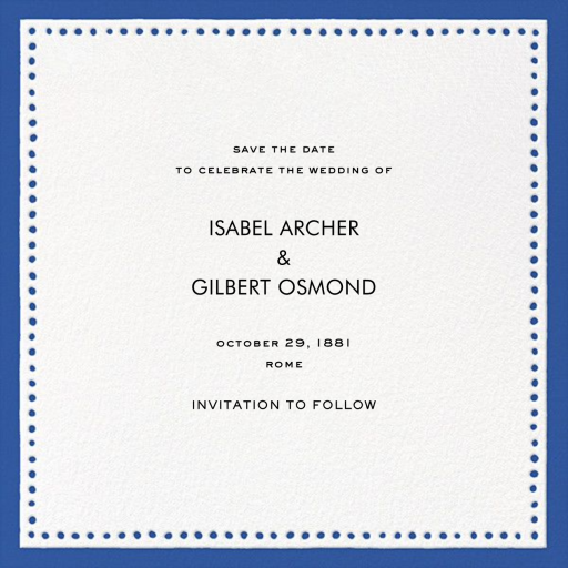 Charlotte Street II (Save the Date) - Save the Date by kate spade new york