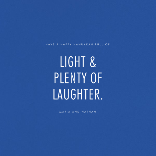 Lumina (Greeting) - Hanukkah Card by Kelly Wearstler - Back