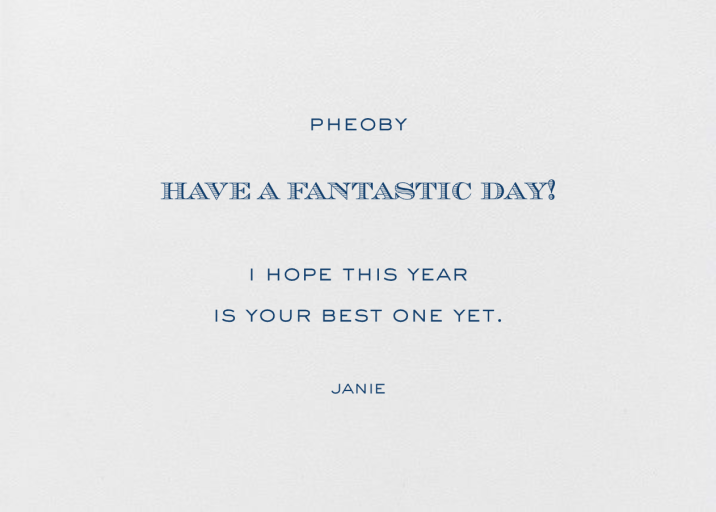 Cadogan Birthday - Birthday Card by Paperless Post - Back