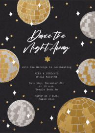 Disco Party - Bar & Bat Mitzvah Invitation by Paperless Post