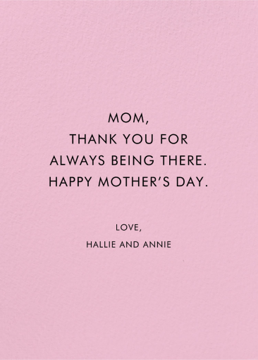 Heaven Scent - Mother's Day Card by Party Mountain - Back