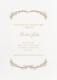 Loire Tall - First Communion Invitation by Paperless Post
