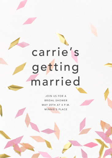 Flutter - Bridal Shower Invitation by CONFETTISYSTEM