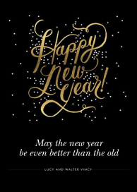 Shimmering New Year - Invitation - New Year's Card by Rifle Paper Co.