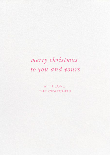 Diamond Tree - Christmas Card by kate spade new york - Back